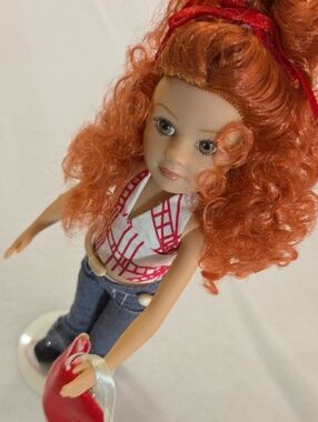 Fashion Redhead Doll with Curly Red Hair and Casual Outfit Collectable
